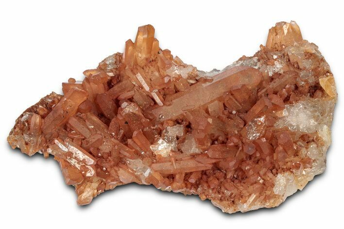 Tangerine Quartz Crystal Cluster - Brazil #328935